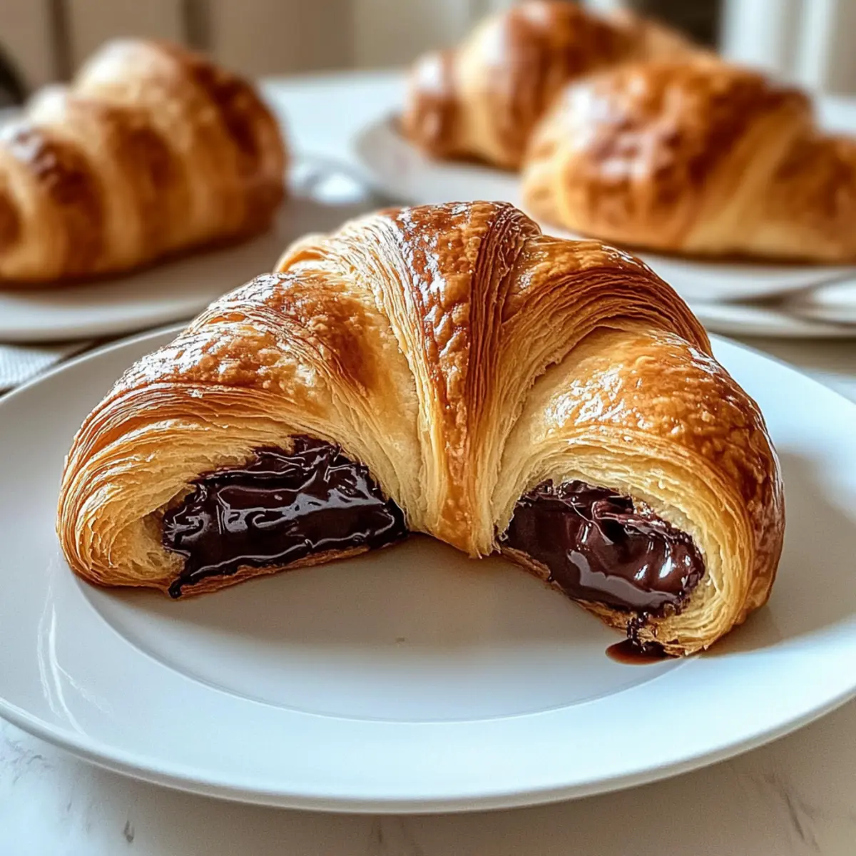 Puff Pastry Chocolate Croissants