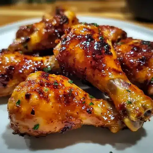 Crispy Oven-Baked Honey Garlic Chicken Drumsticks