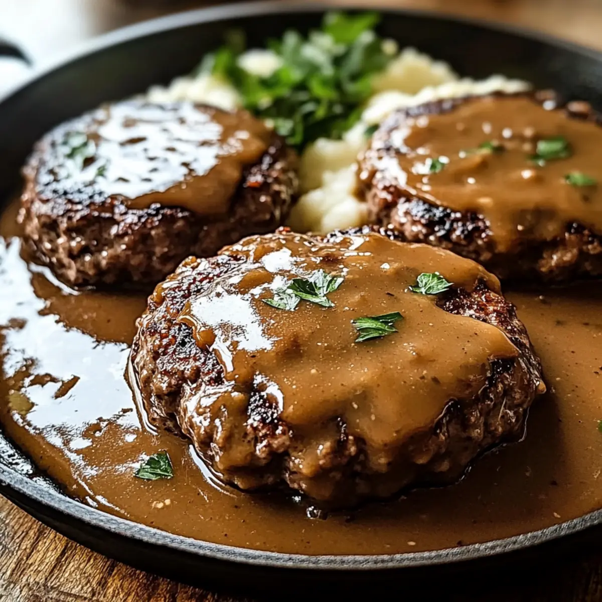 Easy Hamburger Steak with Gravy