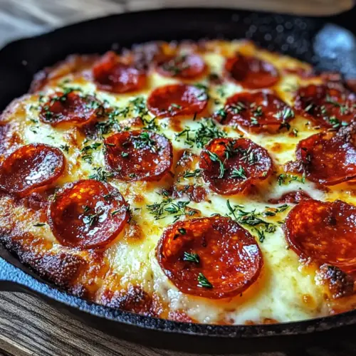 Crispy Cast Iron Skillet Pizza