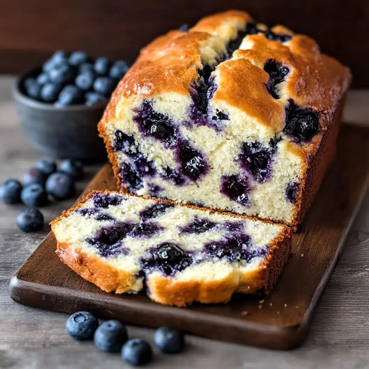 Blueberry Cream Cheese Bread