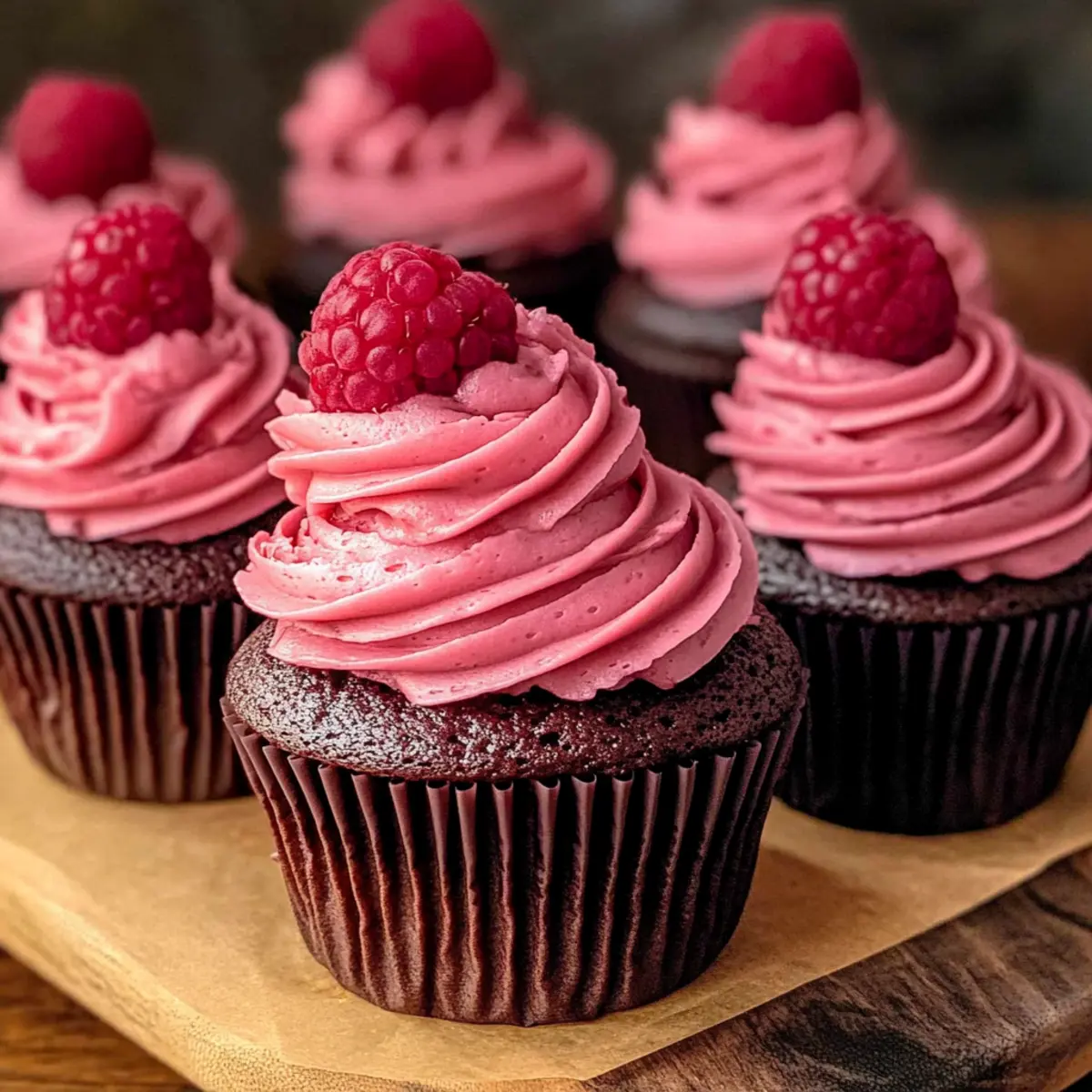 Chocolate Raspberry Cupcakes