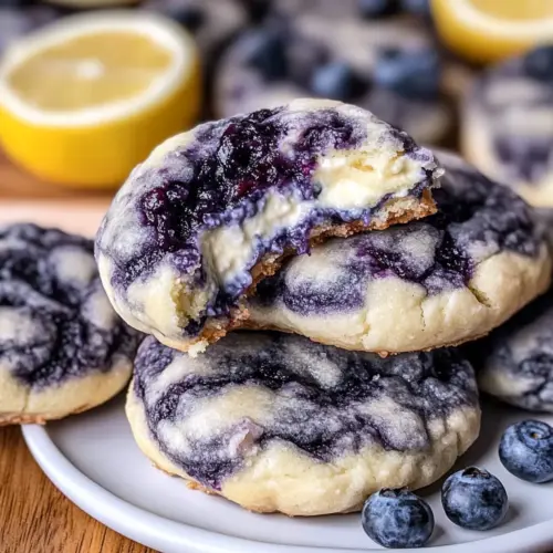 Lemon Blueberry Cheesecake Cookies