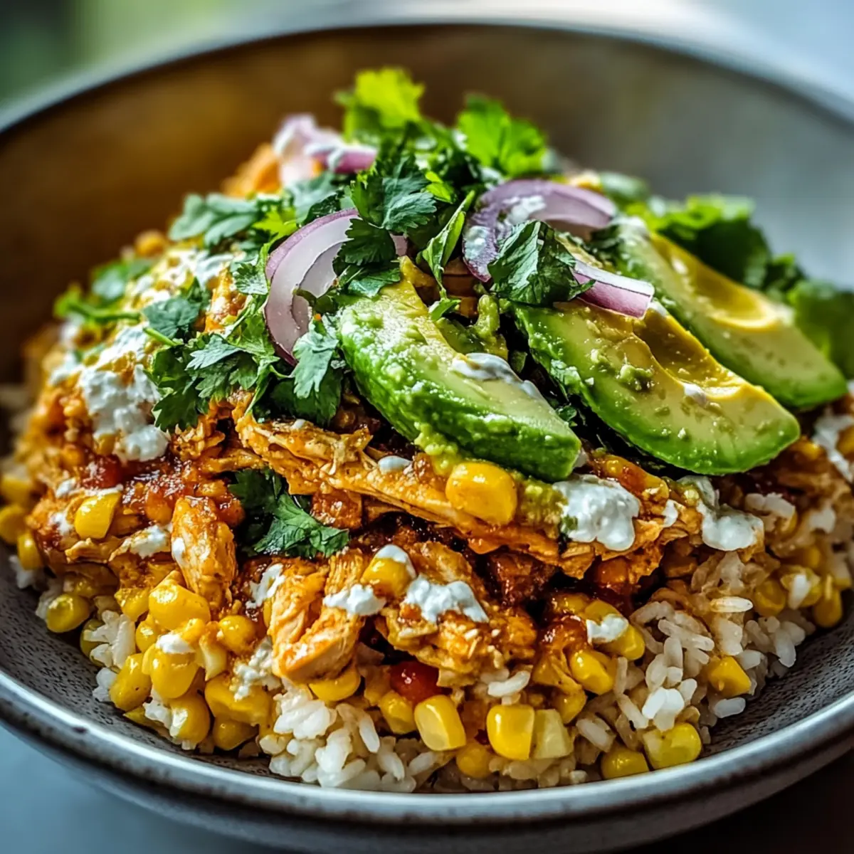 Mexican Street Corn Chicken Bowls