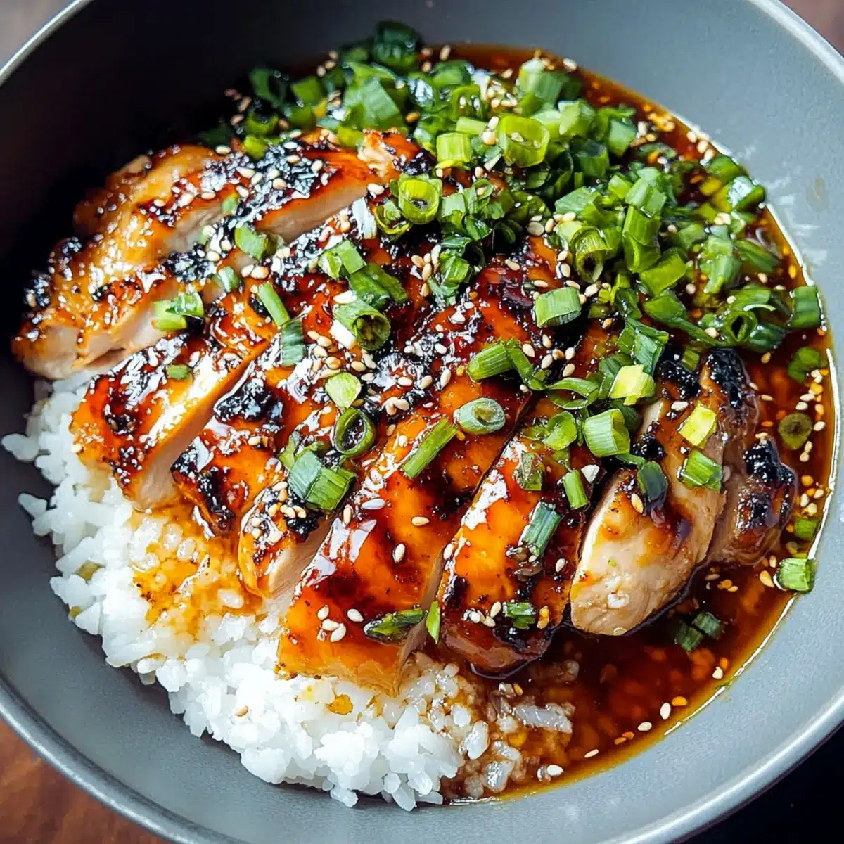 Chicken in Garlic Ginger Broth with Rice