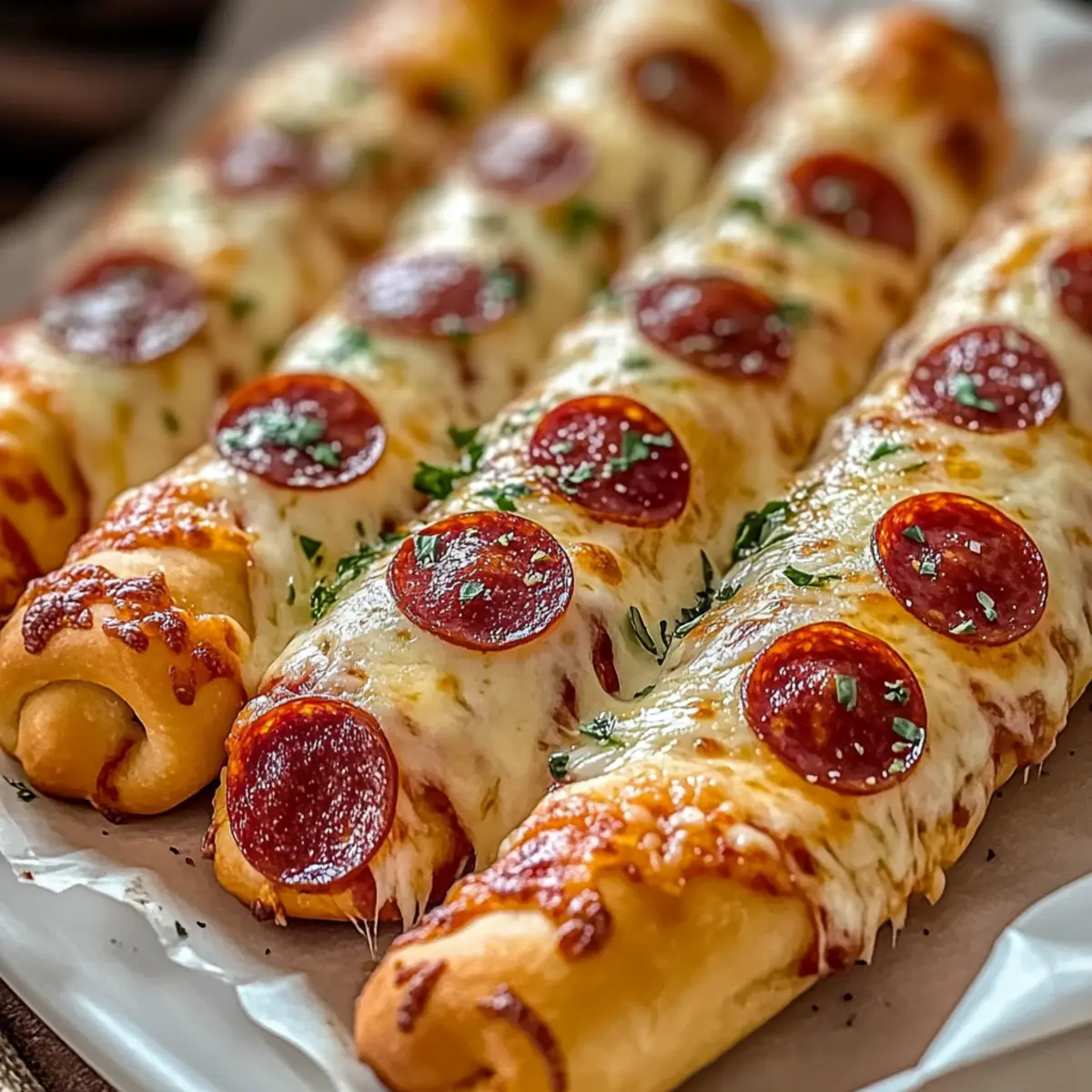 Cheesy Pepperoni Pizza Roll