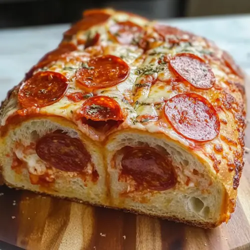 Pepperoni Pizza Sourdough Bread