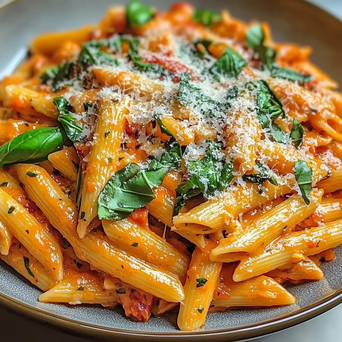 Creamy Garlic Tomato Pasta Dinner