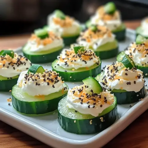 Bagel Cucumber Bites