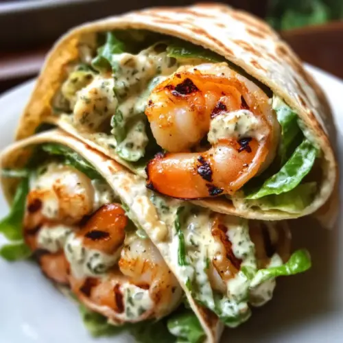 Grilled Shrimp Caesar Wraps
