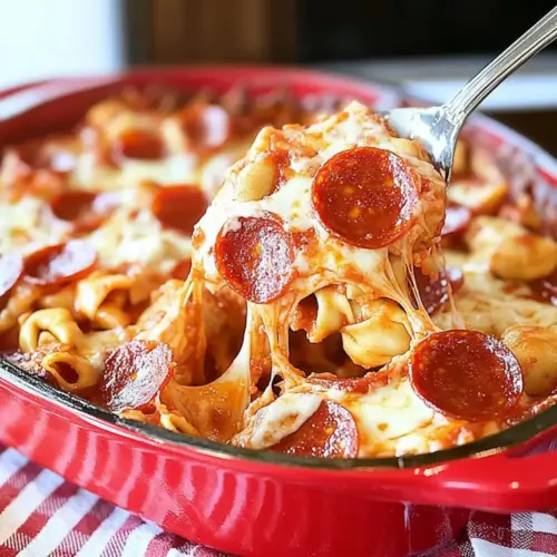 Baked Pizza Tortellini