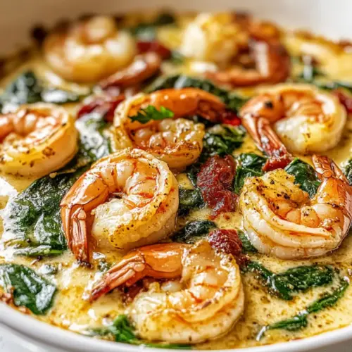 Low-Carb Shrimp Tuscan Bake