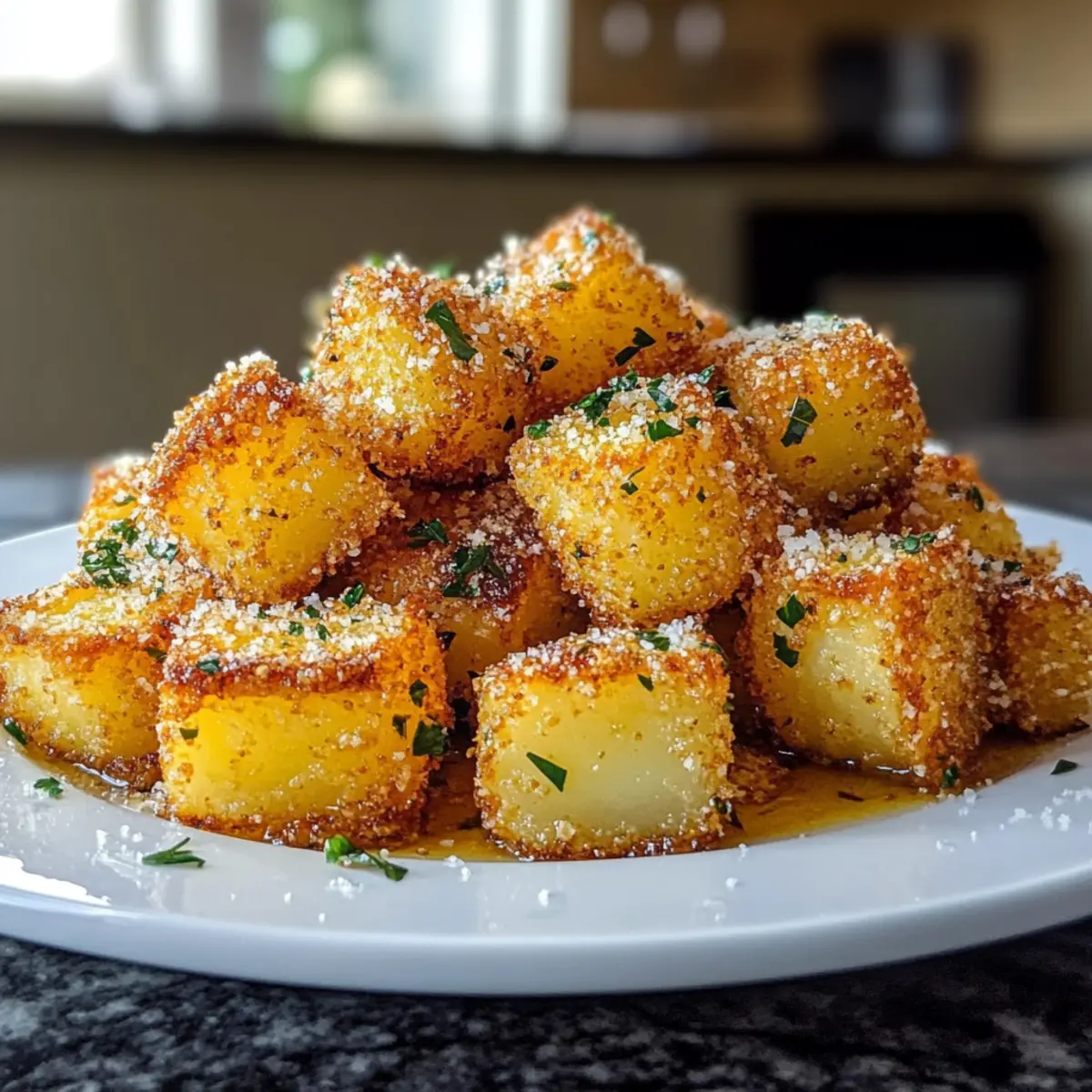 Golden Parmesan Crunch Potatoes