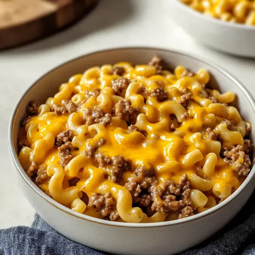 Cheesy Hamburger Helper