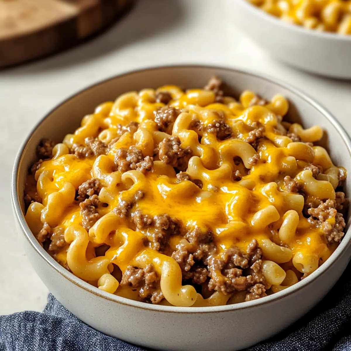 Cheesy Hamburger Helper