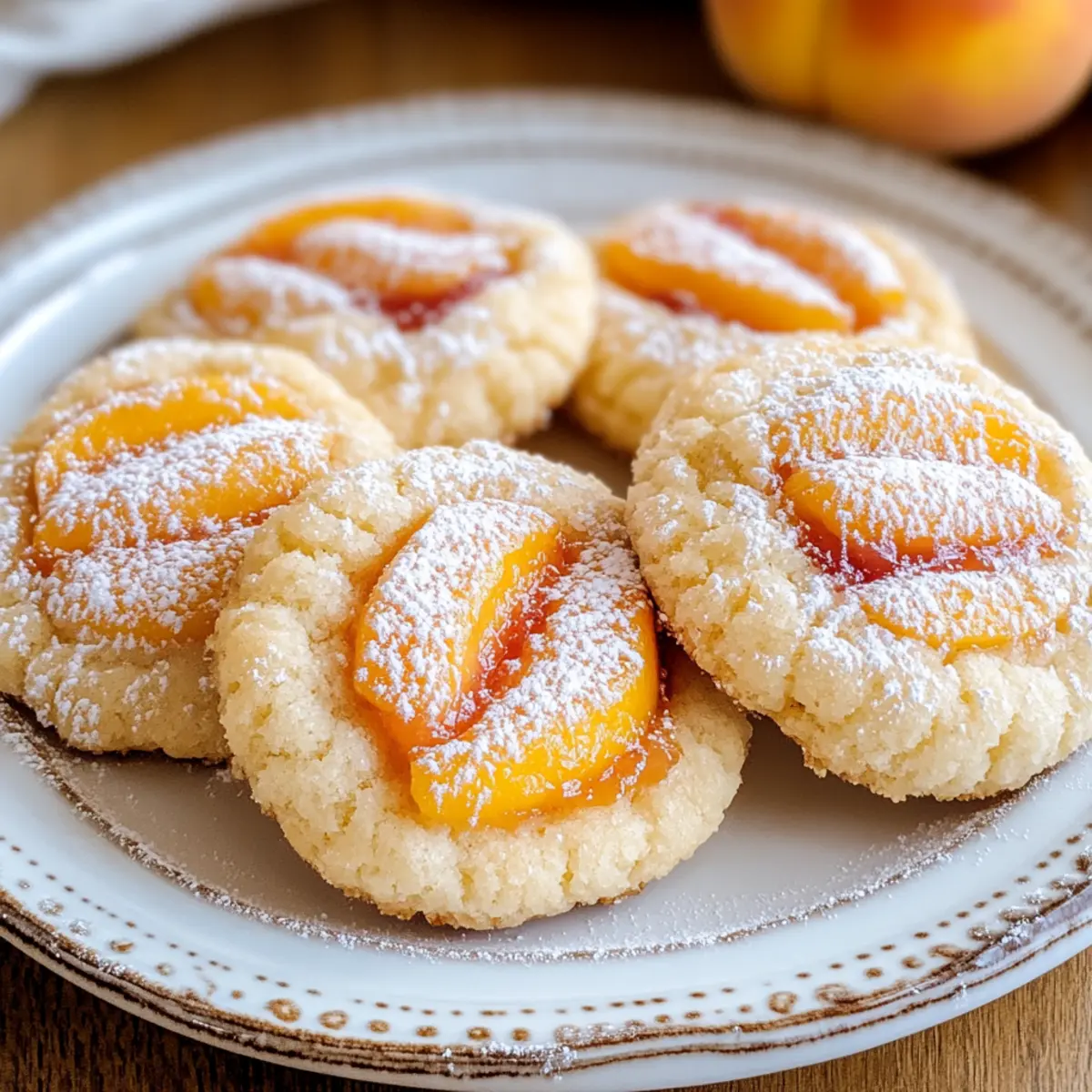 Italian Peach Summer Cookies