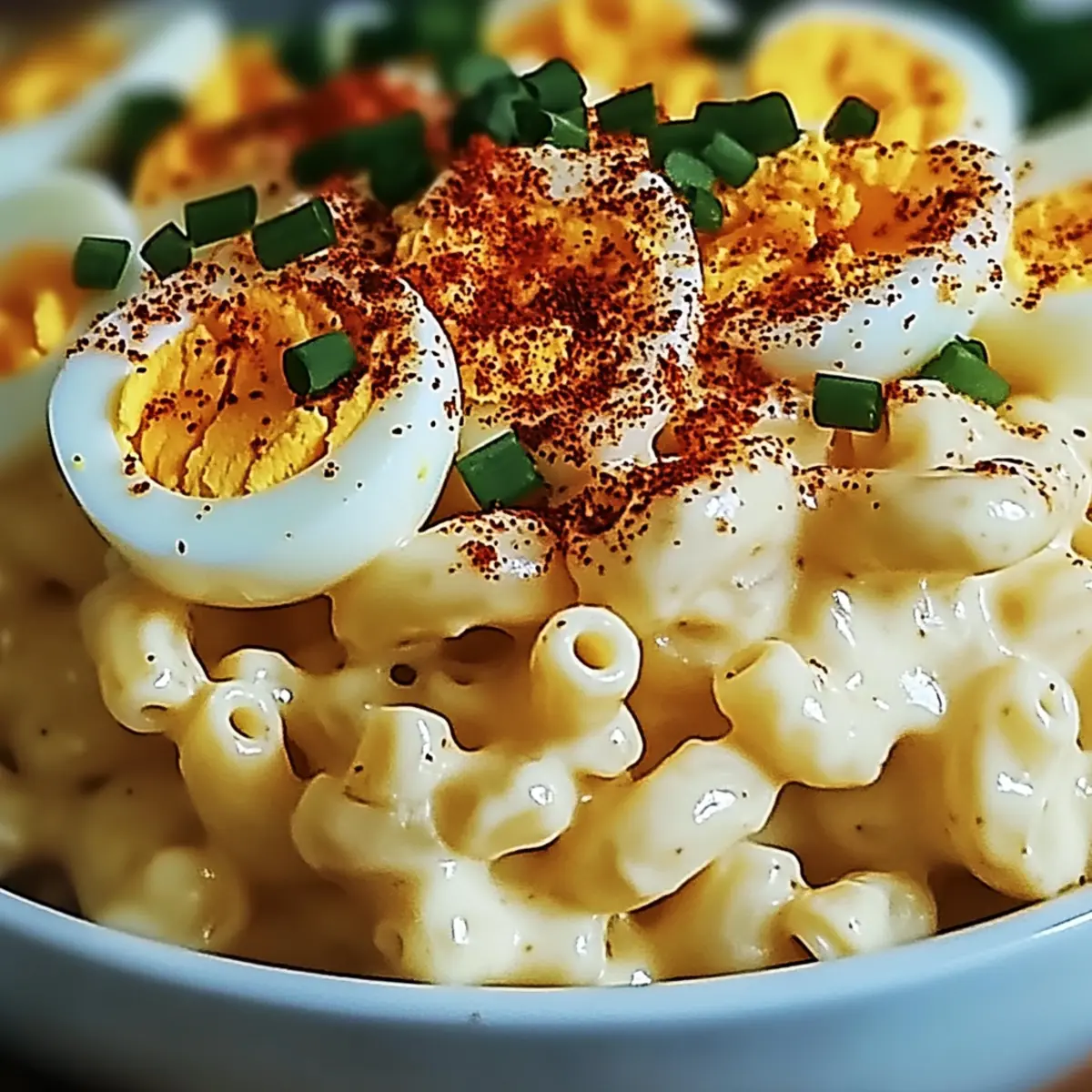 Deviled Egg Macaroni Salad