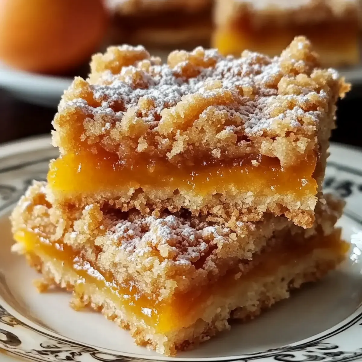 Apricot Crumble Bars