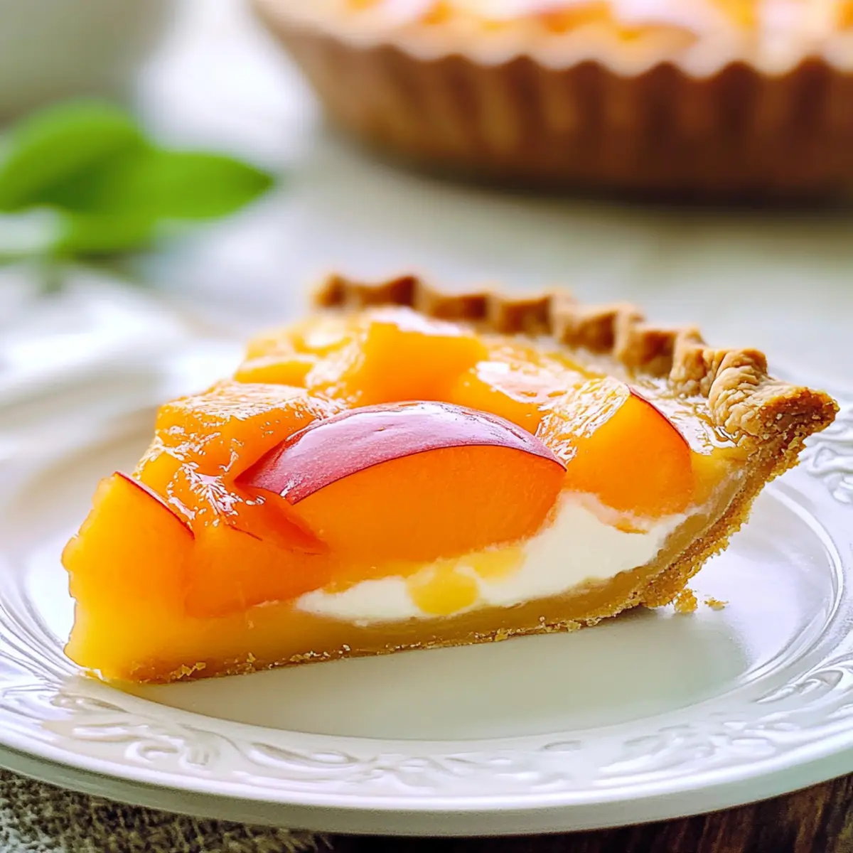 Creamy Peach Pie