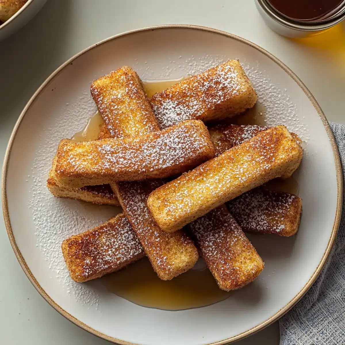 Cinnamon French Toast Sticks