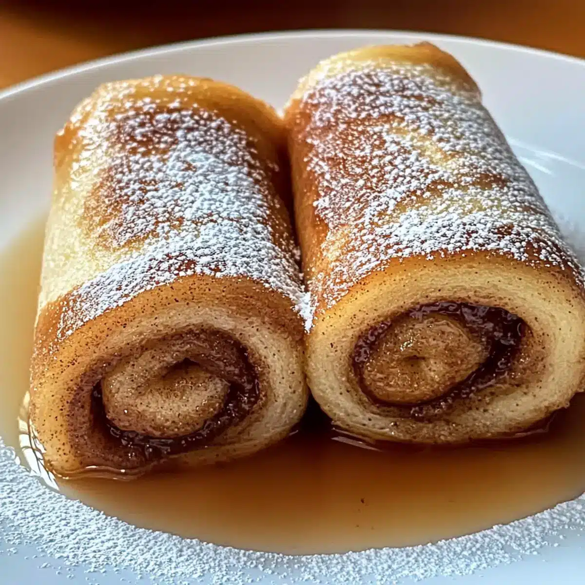 Cinnamon Roll French Toast Roll-Ups