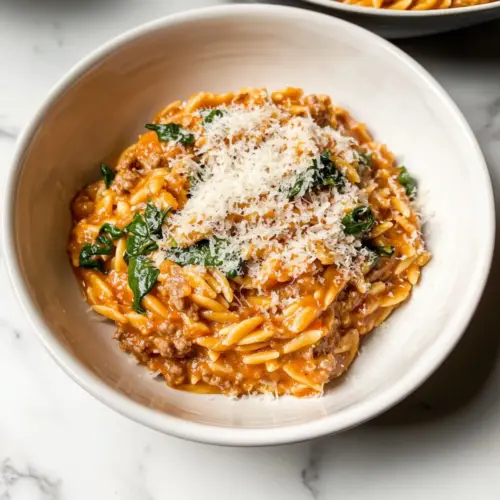 Ground Beef Orzo