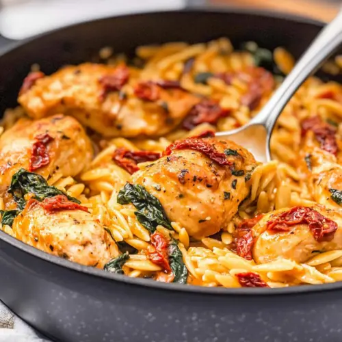 Creamy Sun-Dried Tomato Chicken Orzo