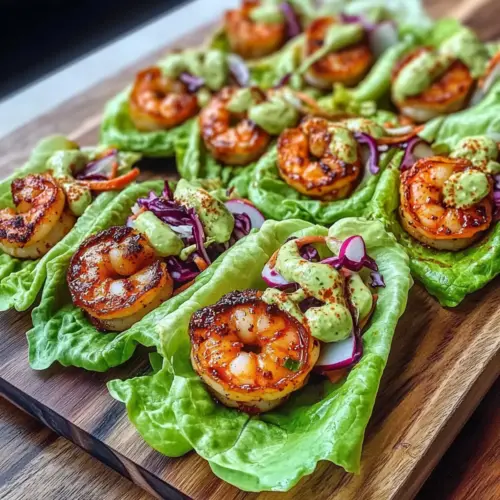 Sheet Pan Chili-Lime Shrimp Lettuce Wraps