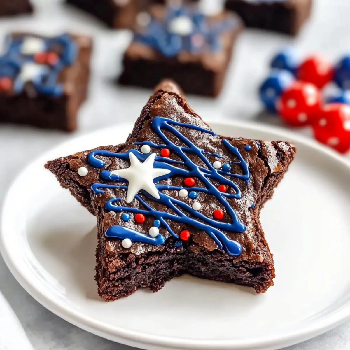 star-spangled brownies