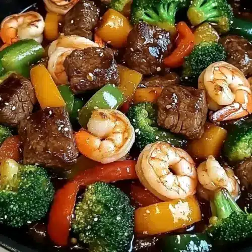 Keto Steak & Shrimp Stir Fry