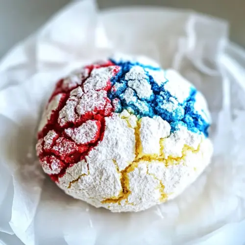 4th of July Crinkle Cookies