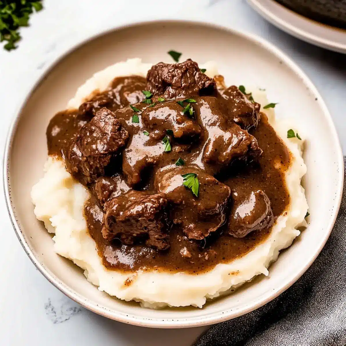 Instant Pot Beef Tips & Gravy