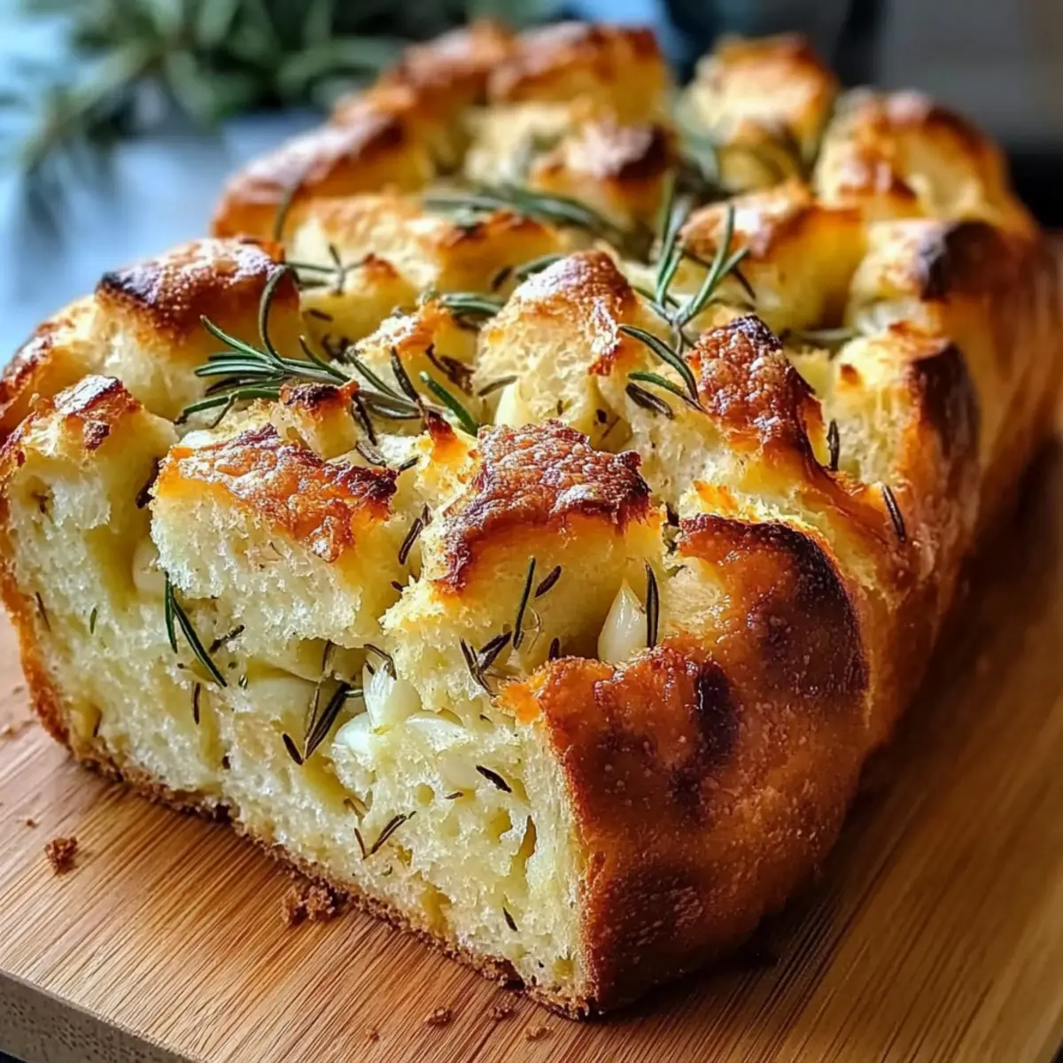 Rosemary Garlic Pull Apart Bread