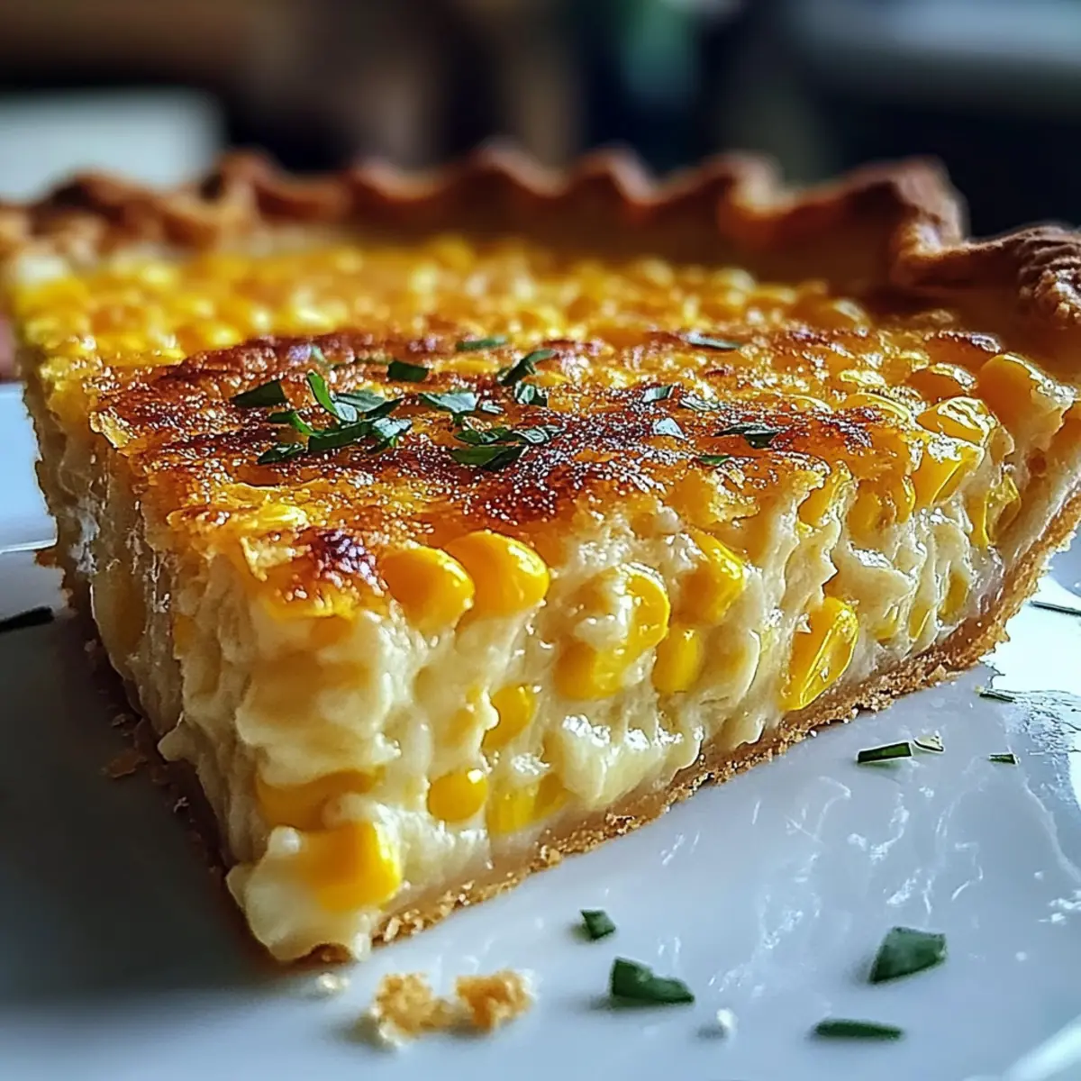 Cheddar Sweet Corn Pie