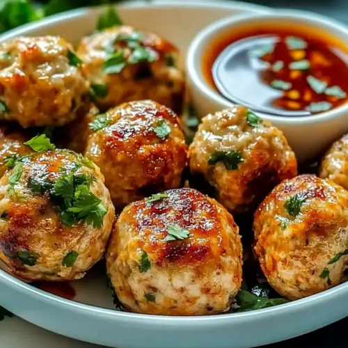 Thai Baked Chicken Meatballs