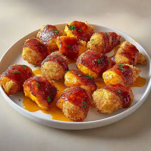 Bacon-Wrapped Pineapple Brat Bites