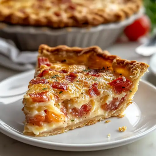 Bacon Onion Tomato Pie