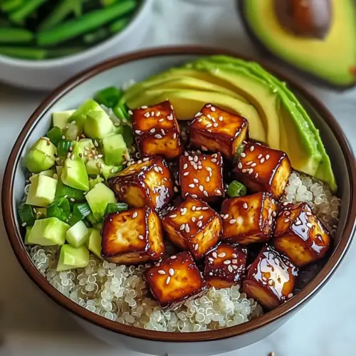 Sweet Soy Glazed Tofu Bowls