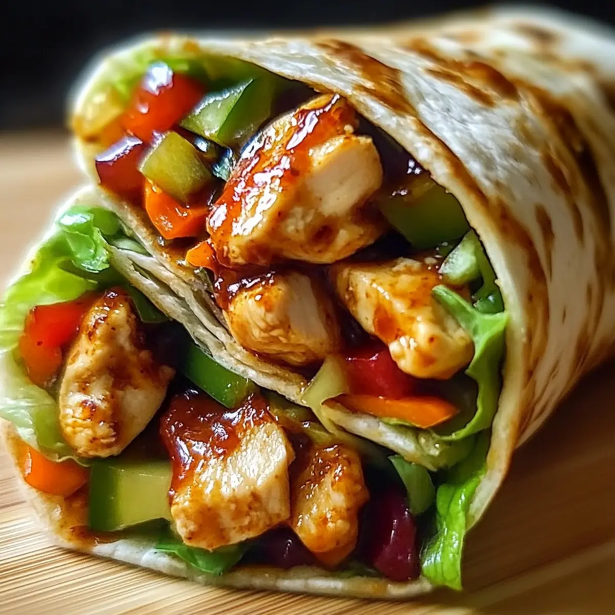 Sweet Chili Chicken Wraps