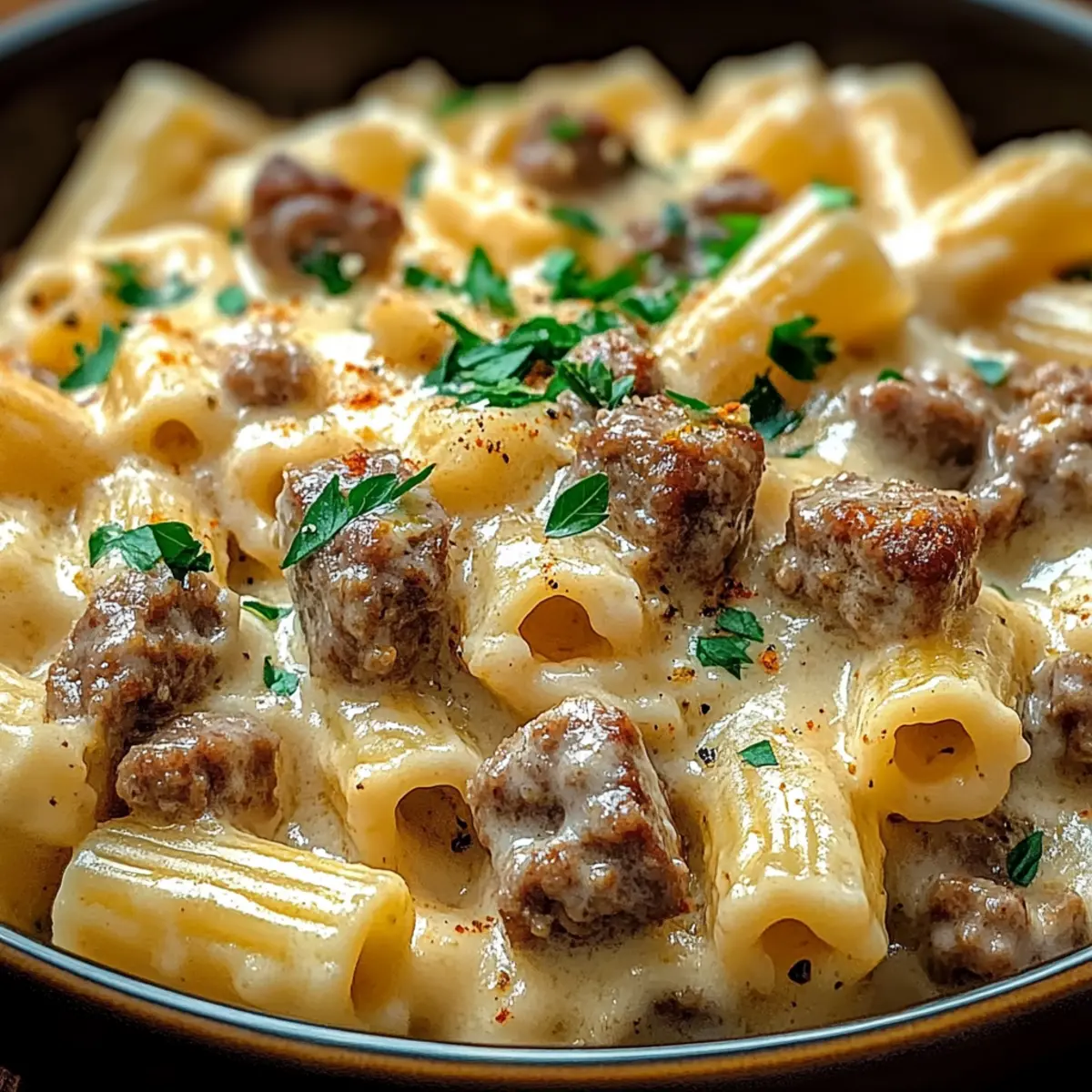 Creamy Italian Sausage Rigatoni