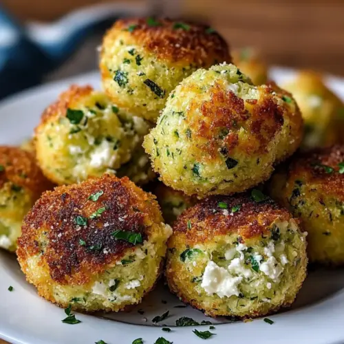 Crispy Zucchini-Feta Balls