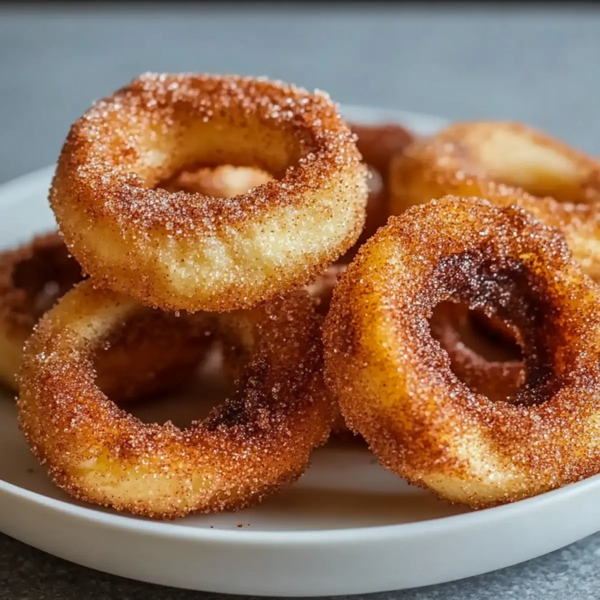 Air Fryer Cinnamon Apple Rings