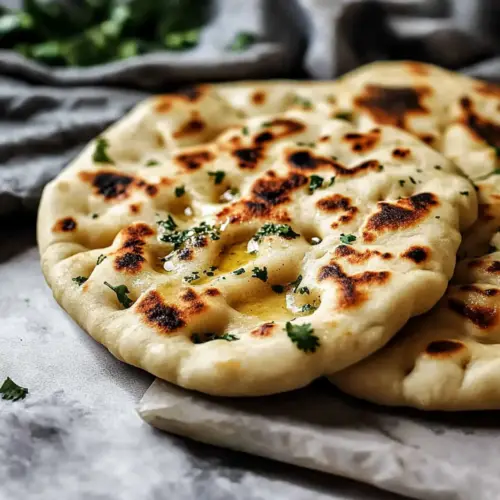 Easy Garlic Naan Bread
