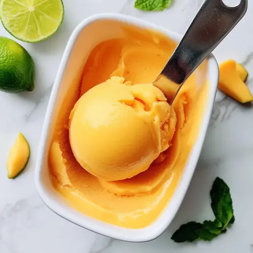 3-Ingredient Mango Sorbet