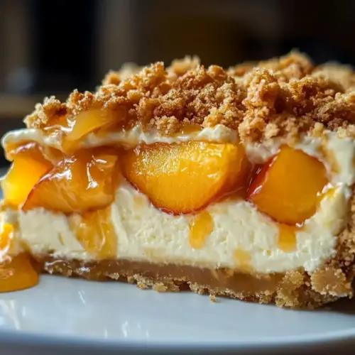 Peach Cobbler Cheesecake