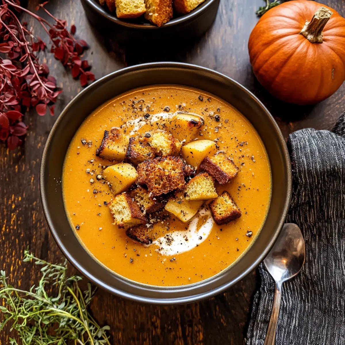 Creamy Roasted Apple Pumpkin Soup
