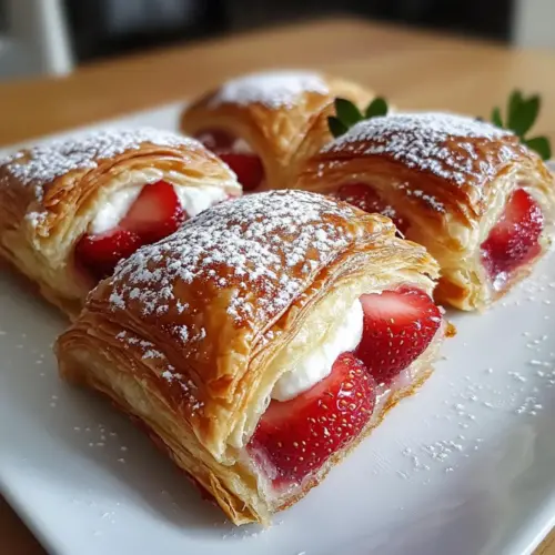 Strawberry Flaky Puff Pastry