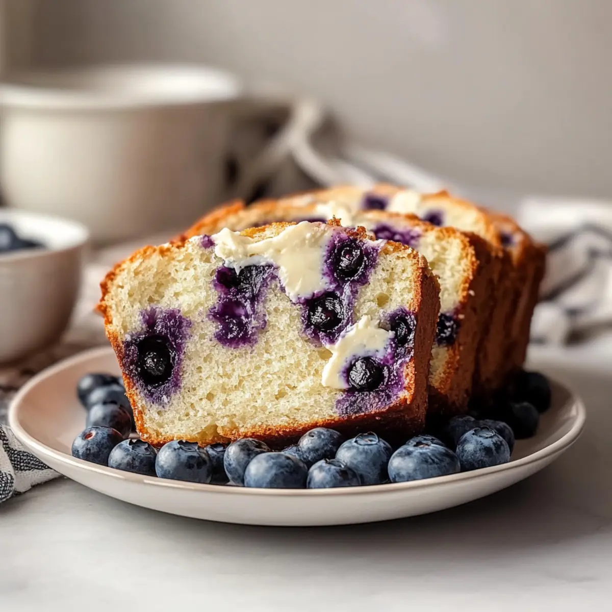 Blueberry Cream Cheese Bread