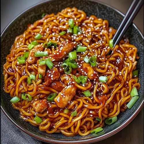 Korean Spicy Chicken Noodles