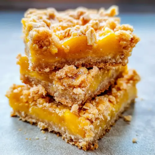 Mango Oatmeal Crumble Bars